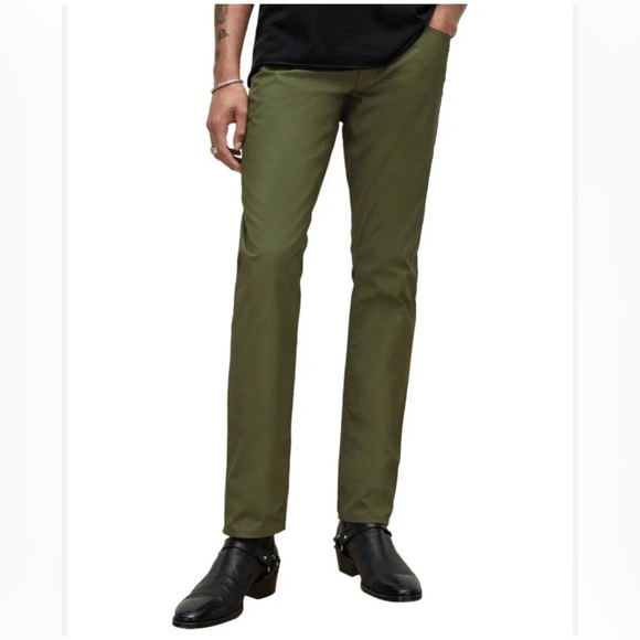 NWT John Varvatos J701 Khaki Green Regular Fit pants  straight leg size 31x32 - Picture 1 of 9